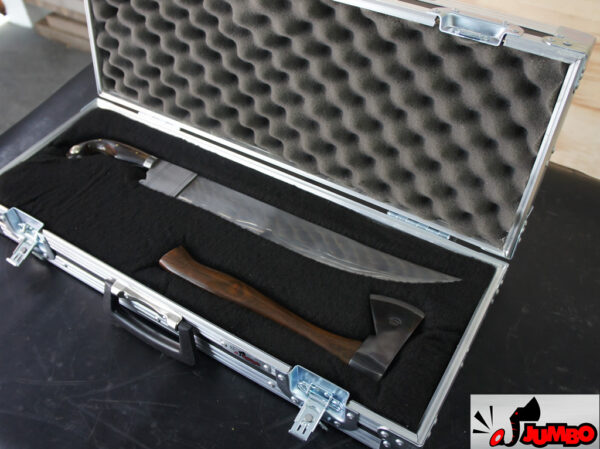 Maleta de transporte de armas brancas de colecionador