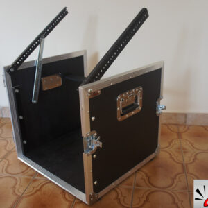 Rack 12U com suporte de mesa inclinável