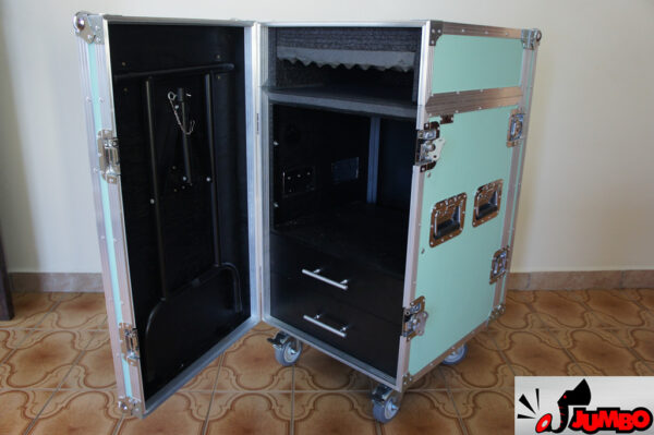 Rack 8U com mesa lateral e gavetas - Image 7
