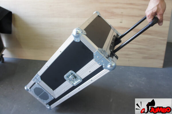 Case com alças telescópicas