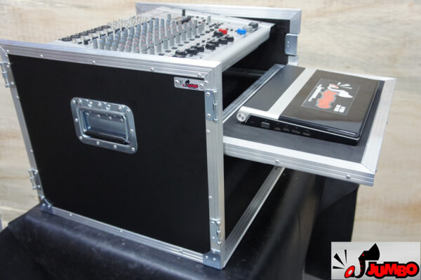 Rack  5U e mesa de som