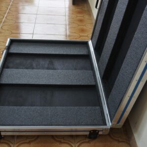 Case para transportar mockup publicitário