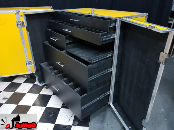 Caveirão - Case para transporte de ferramentas usado por cenógrafos