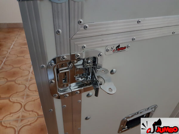 Rack branco com mesa e prateleiras e gaveta para microfones - Image 8