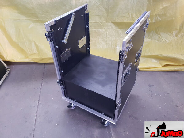 Rack com 2 tampas laterais e mesa de som inclinável com catraca - Image 6