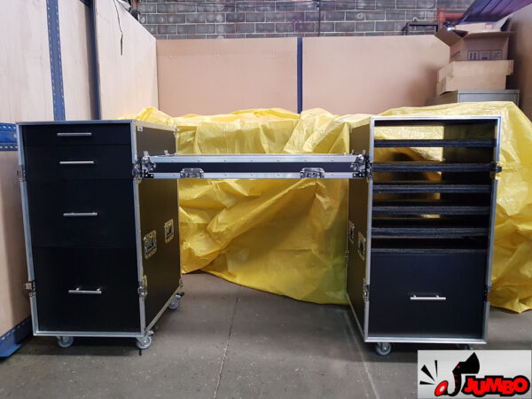 Racks gaveteiro e multimídia com mesa central - Image 16