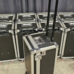 Maleta com 4 rodizios de 2 polegadas